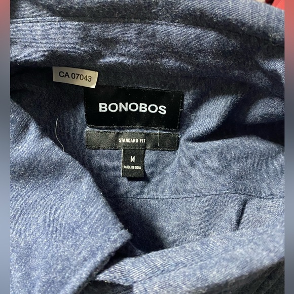 Bonobos Men’s Blue Full Sleeve Button-Up Shirt Medium - Picture 3 of 3